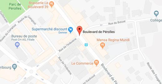 Plan d'accès Fribourg